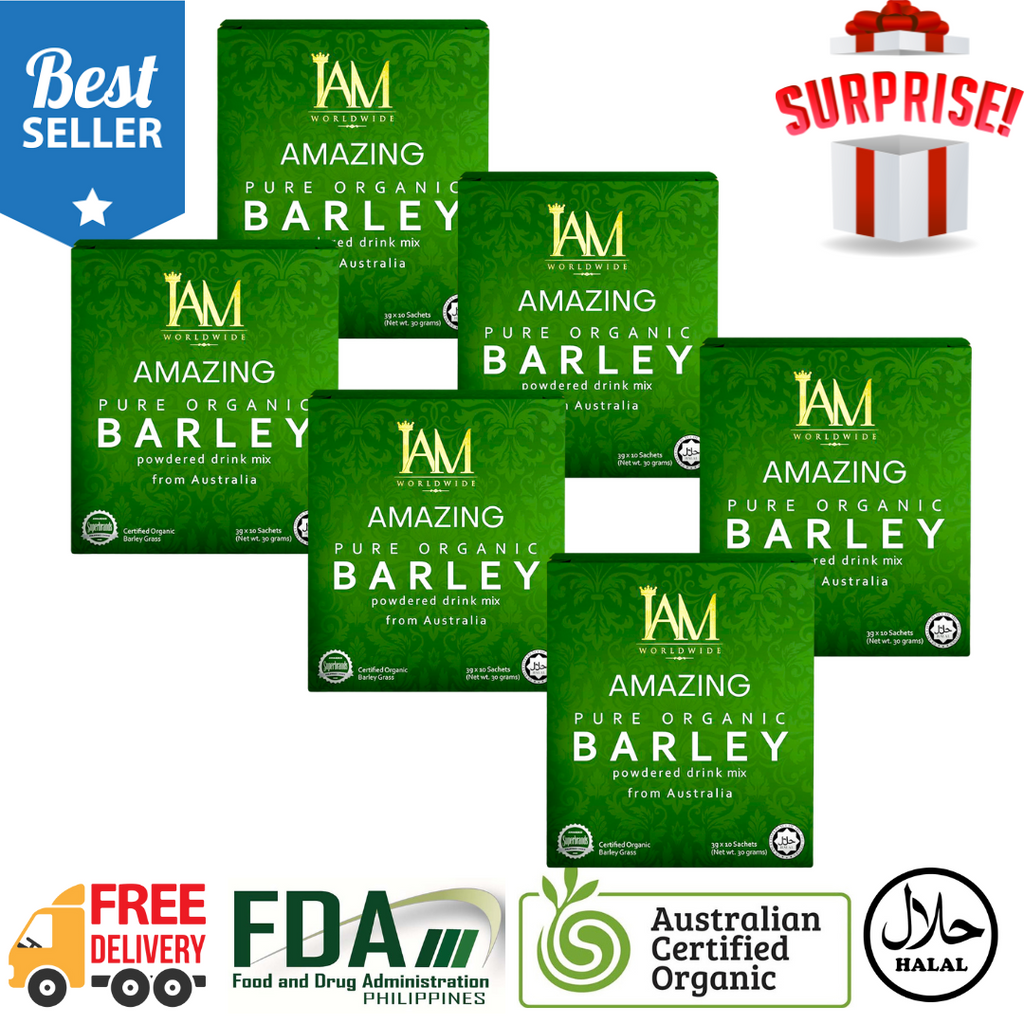 [Special Promo] 6 Boxes Promo of Amazing Barley Pure Organic Powdered Juice