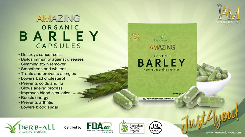 3 Boxes of Amazing Pure Organic Barley (Vegetable Capsules)